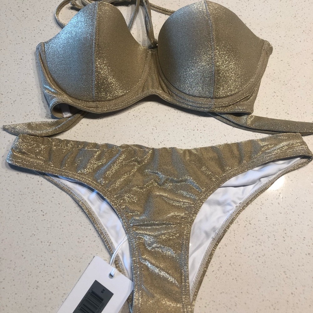 Gold Shimmer Bikini